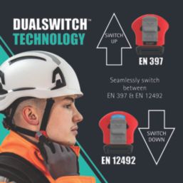 JSP EVO ALTA Dualswitch Safety Helmet with Chinstrap White