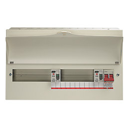 Wylex  21-Module 15-Way Part-Populated  Dual RCD Consumer Unit