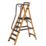 Werner Fibreglass 2.13m 6 Step Platform Step Ladder With Handrail