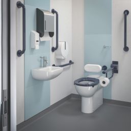 Armitage Shanks Contour 21  Toilet Seat Duraplast Charcoal