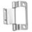 Zinc-Plated  Double Cranked Hinges 51mm x 35mm 2 Pack