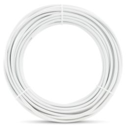 Time 2192Y White 2-Core 0.5mm² Flexible Cable 10m Coil