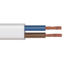Time 2192Y White 2-Core 0.5mm² Flexible Cable 10m Coil Price Comparisons | Compare The Build