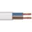 Time 2192Y White 2-Core 0.5mm² Flexible Cable 10m Coil