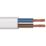 Time 2192Y White 2-Core 0.5mm² Flexible Cable 10m Coil