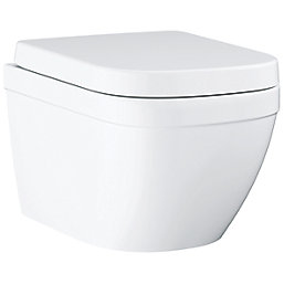 Grohe Euro Ceramic Soft-Close Wall-Hung Toilet