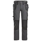 Snickers AW Full Stretch Holster Trousers Steel Grey / Black 39" W 32" L
