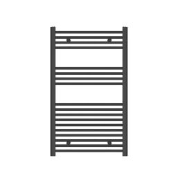 Flomasta 1000mm x 600mm 1760BTU Black Flat  Towel Radiator