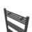 Flomasta 1000mm x 600mm 1760BTU Black Flat  Towel Radiator