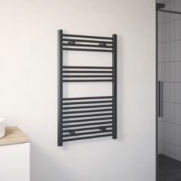 Flomasta  Towel Radiator 1000mm x 600mm Black 1760BTU