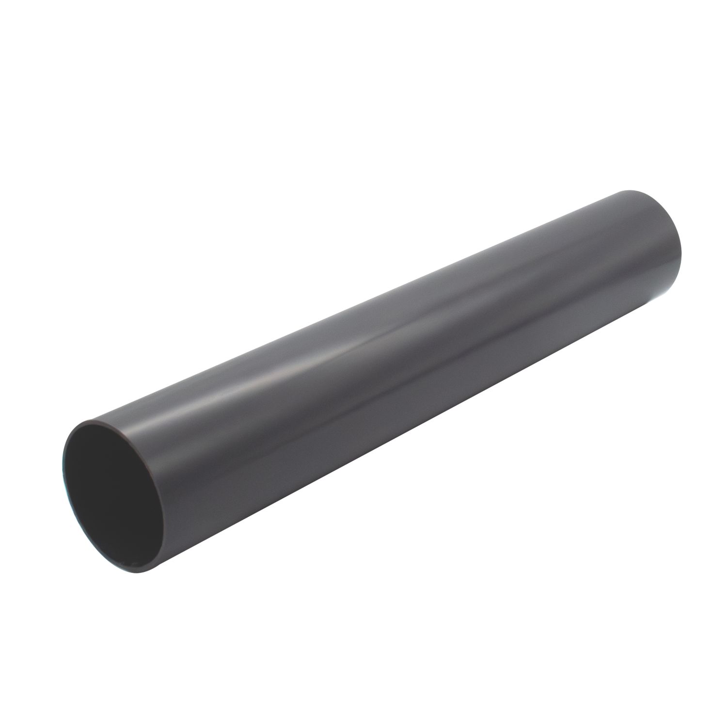 FloPlast MiniFlo Round Downpipes Anthracite Grey 50mm x 2m 6 Pack (478YE)