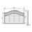 Forest Prague  Lattice Curved Top Fence Panels Natural Timber 6' x 4' Pack of 7