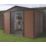 Yardmaster  9' 6" x 7' 6" (Nominal) Apex Shiplap Metal Shed Brown