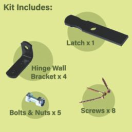 Apollo  Metal Driveway Gate Replacement Fitting Kit