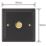 Varilight V-Pro 1-Gang 2-Way LED Dimmer Switch  Georgian Black with Colour-Matched Inserts