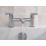 Bristan Orta Chrome-Plated 125mm Deck Mounted Lever 2 Tap Holes Bath Mixer Tap