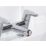 Bristan Orta Chrome-Plated 125mm Deck Mounted Lever 2 Tap Holes Bath Mixer Tap