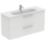 Ideal Standard i.life A Wall-Hung Vanity Unit with Chrome Handles & Basin Matt White 1200mm x 440mm x 630mm