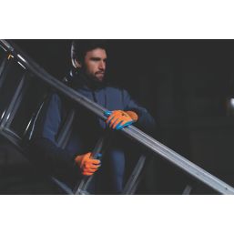 Delta Plus VE733 Supreme Grip General Handling Gloves Orange/Blue Large