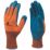 Delta Plus VE733 Supreme Grip General Handling Gloves Orange / Blue Large