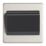 Contactum Lyric 10AX Key Card Switch Brushed Steel with Black Inserts