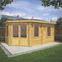 Mercia Corner Lodge Grande 16' x 9' (Nominal) Apex Timber Log Cabin