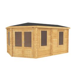 Mercia Corner Lodge Grande 16' x 9' (Nominal) Apex Timber Log Cabin