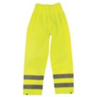 Hi-Vis Reflective Trousers Elasticated Waist Yellow Large 26-46" W 30" L