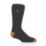SockShop Heat Holders Reinforced Socks  Black/Yellow 6-11 1 Pair