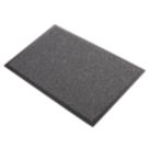 COBA Vyna-Plush Entrance Mat Black/Steel 900mm x 600mm x 7mm