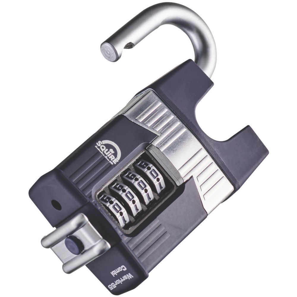 Squire Warrior Weatherproof Closed Shackle Combination Heavy Duty