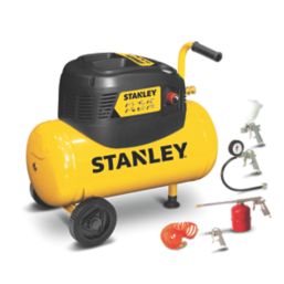 Stanley B6CC304SCR523 24Ltr Electric Compressor with 5 Piece Accessory Kit  230V - Screwfix