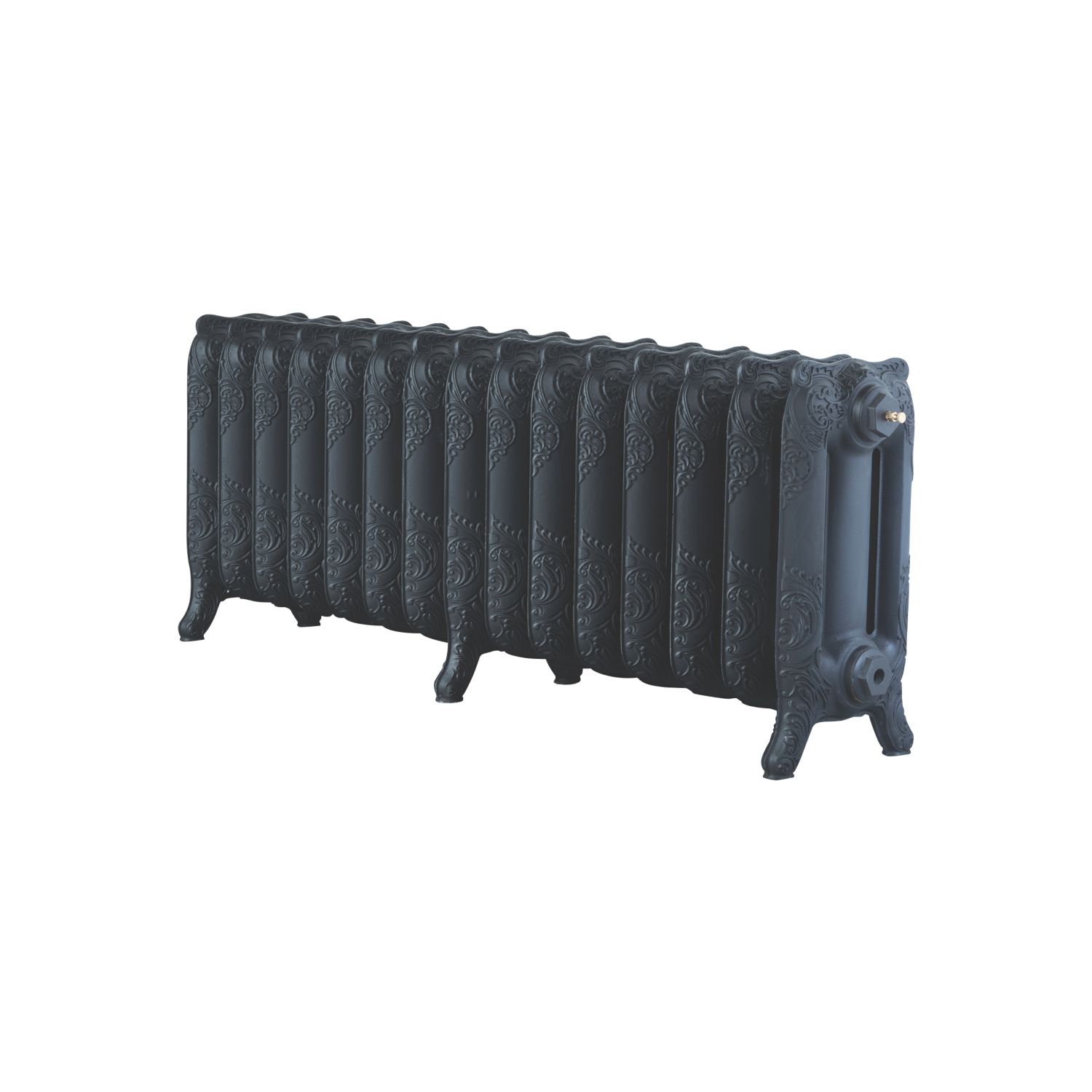 Arroll 470mm x 1234mm 4606BTU Black Cast Iron 3 Column Radiator (4809P)