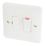Hager Sollysta WMSSU83 13A Switched Fused Spur  White