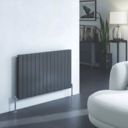 Reina Harley Double 600mm x 770mm 2822BTU Anthracite Horizontal Designer Radiator
