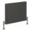 Reina Harley Double 600mm x 770mm 2822BTU Anthracite Horizontal Designer Radiator
