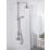 Bristan 1901 HP/Combi Flexible Exposed Chrome-Plated Thermostatic Concentric Mixer Shower with Diverter