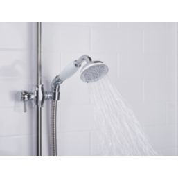 Bristan 1901 HP/Combi Flexible Exposed Chrome-Plated Thermostatic Concentric Mixer Shower with Diverter