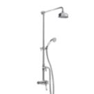 Bristan 1901 HP/Combi Flexible Exposed Chrome-Plated Thermostatic Concentric Mixer Shower with Diverter