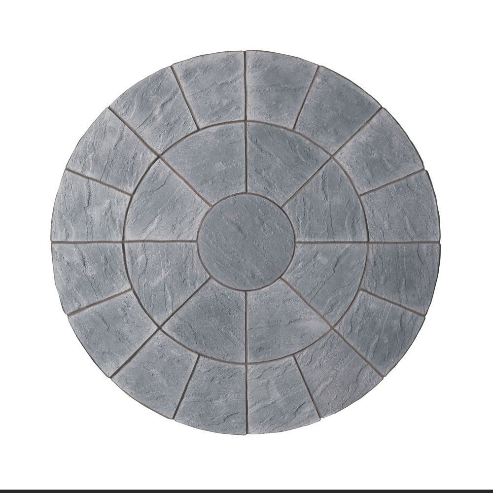 Kelkay Abbey Paving Circle Kit Graphite 4.52m² 25 Pack