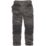 Scruffs Trade Stretch Work Trousers Grey/Black 30" W 32" L