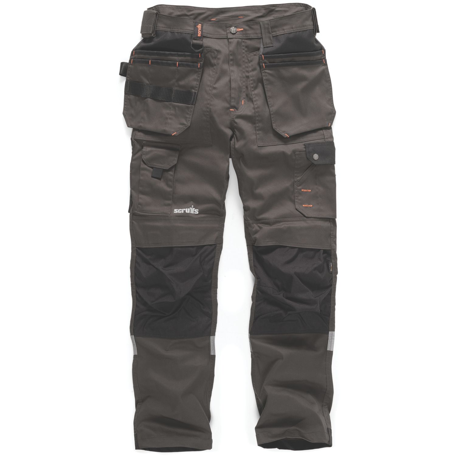Scruffs Trade Stretch Work Trousers Grey/Black 30" W 32" L (480GX)