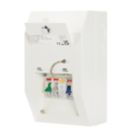 Contactum Defender 1.0 4-Module 2-Way Populated  Garage Consumer Unit