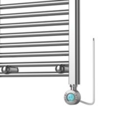 Flomasta 700mm x 400mm 511BTU Chrome Flat Electric Towel Radiator