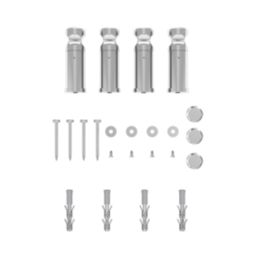 Flomasta 700mm x 400mm 511BTU Chrome Flat Electric Towel Radiator