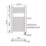 Flomasta 700mm x 400mm 511BTU Chrome Flat Electric Towel Radiator