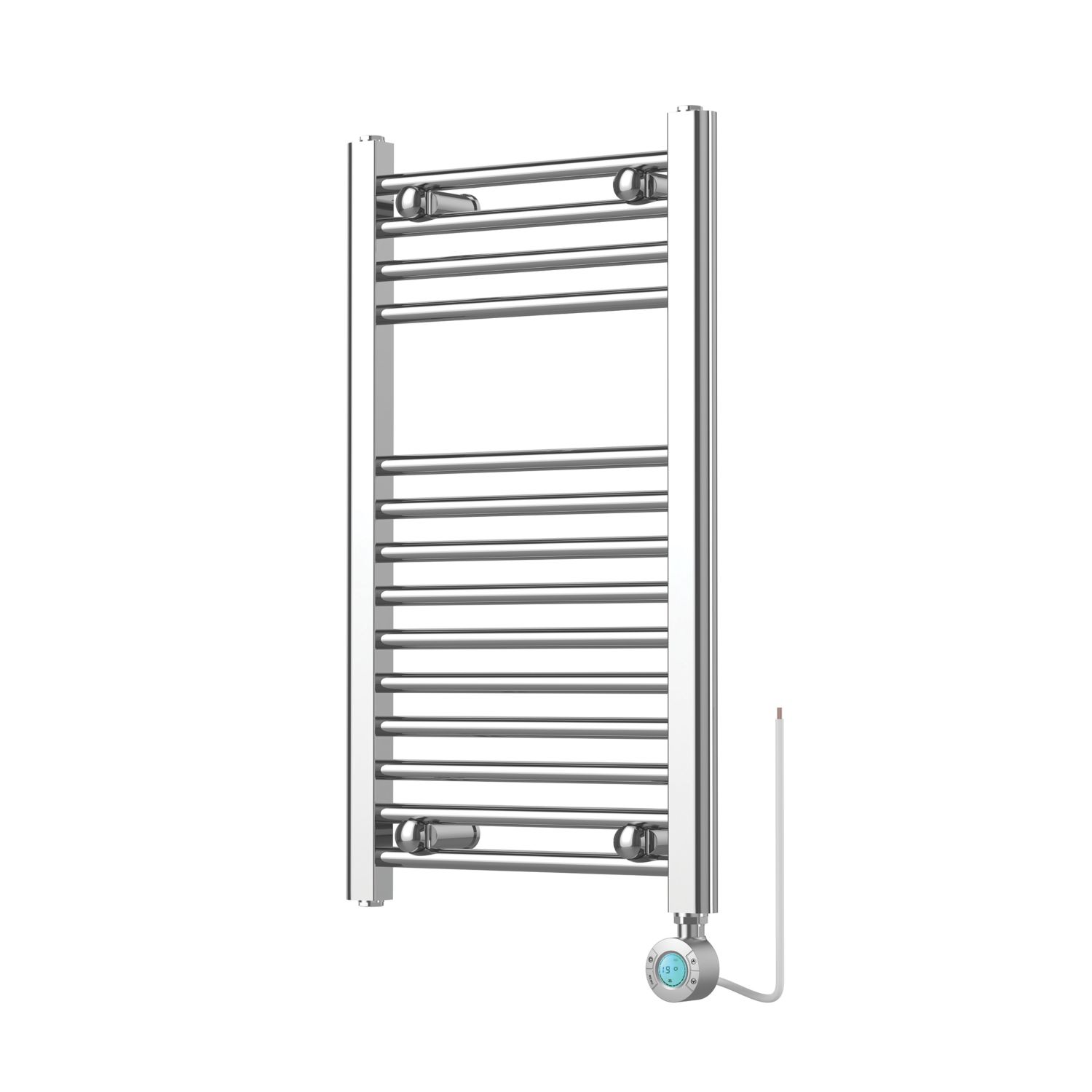 Flomasta 700mm x 400mm 511BTU Chrome Flat Electric Towel Radiator (480HC)