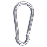 Diall 6mm Snap Hooks Zinc-Plated 10 Pack