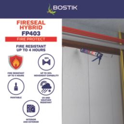 Bostik FP403 Fire Resistant Hybrid Sealant White 290ml