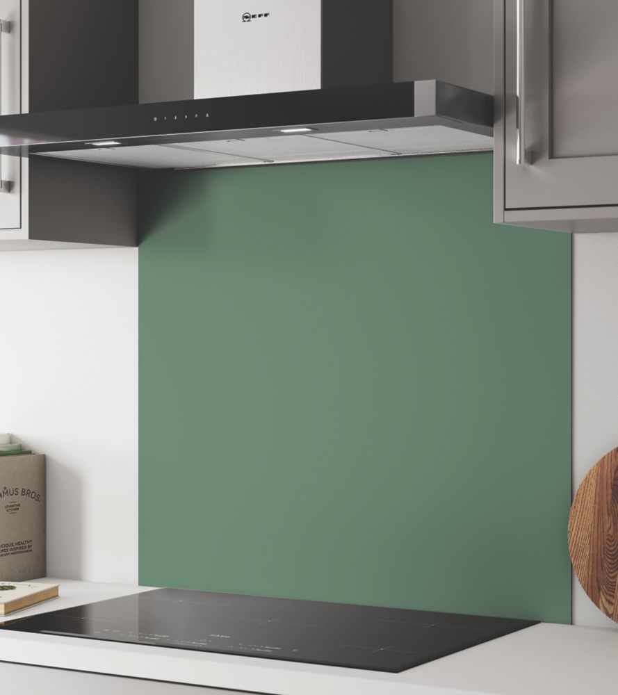 Wilsonart  Seafoam Green / Battleship Grey  Wide Hob Splashback 900mm x 800mm x 4mm